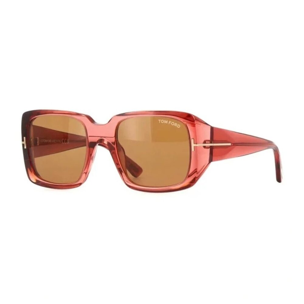 NEW TOM FORD SUNGLASSES PINK BROWN WOMEN EYEWEAR